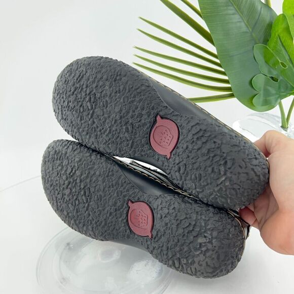 Born Women's Jean Moro Oxford Size 7 Lace Up Work Shoe Black Leather Casual - Picture 10 of 15